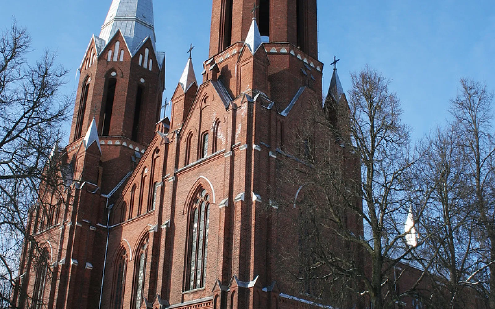 Anyksciai church Lithuania around Anykščiai