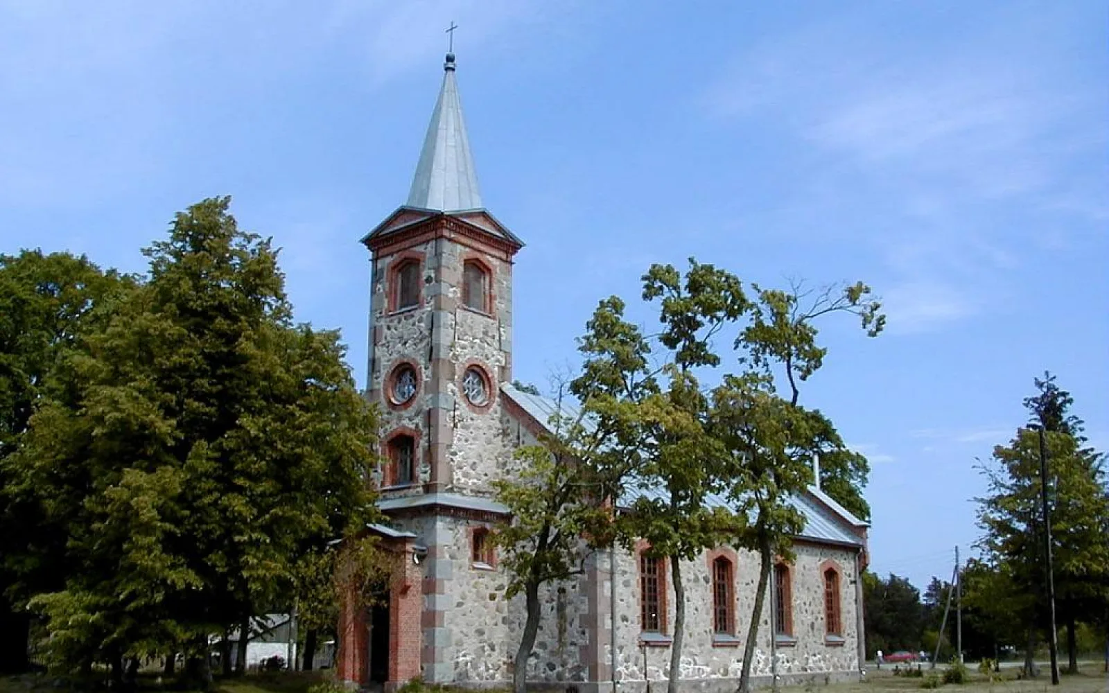 Church in the coastal village of Kolka