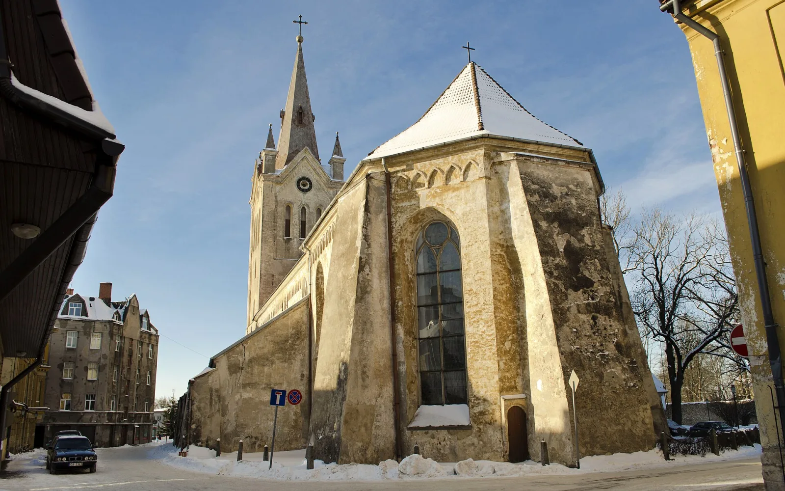 Cesis Latvia panorama in the Cēsis area