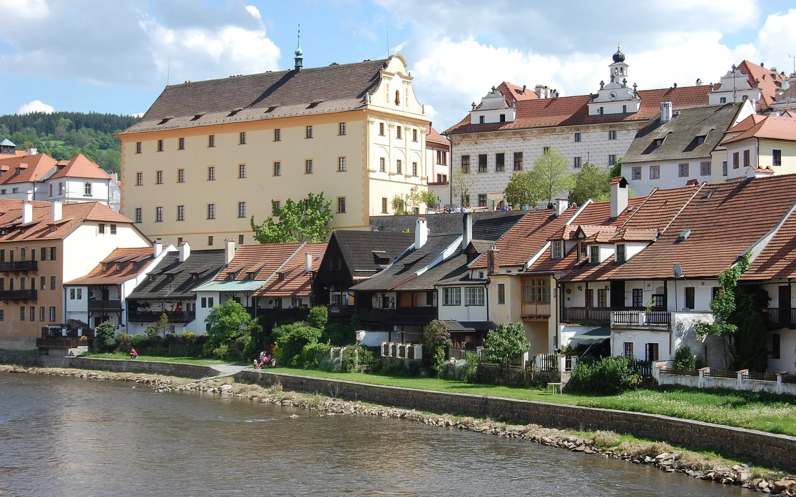 Roofs and lanes in the centre of Český Krumlov