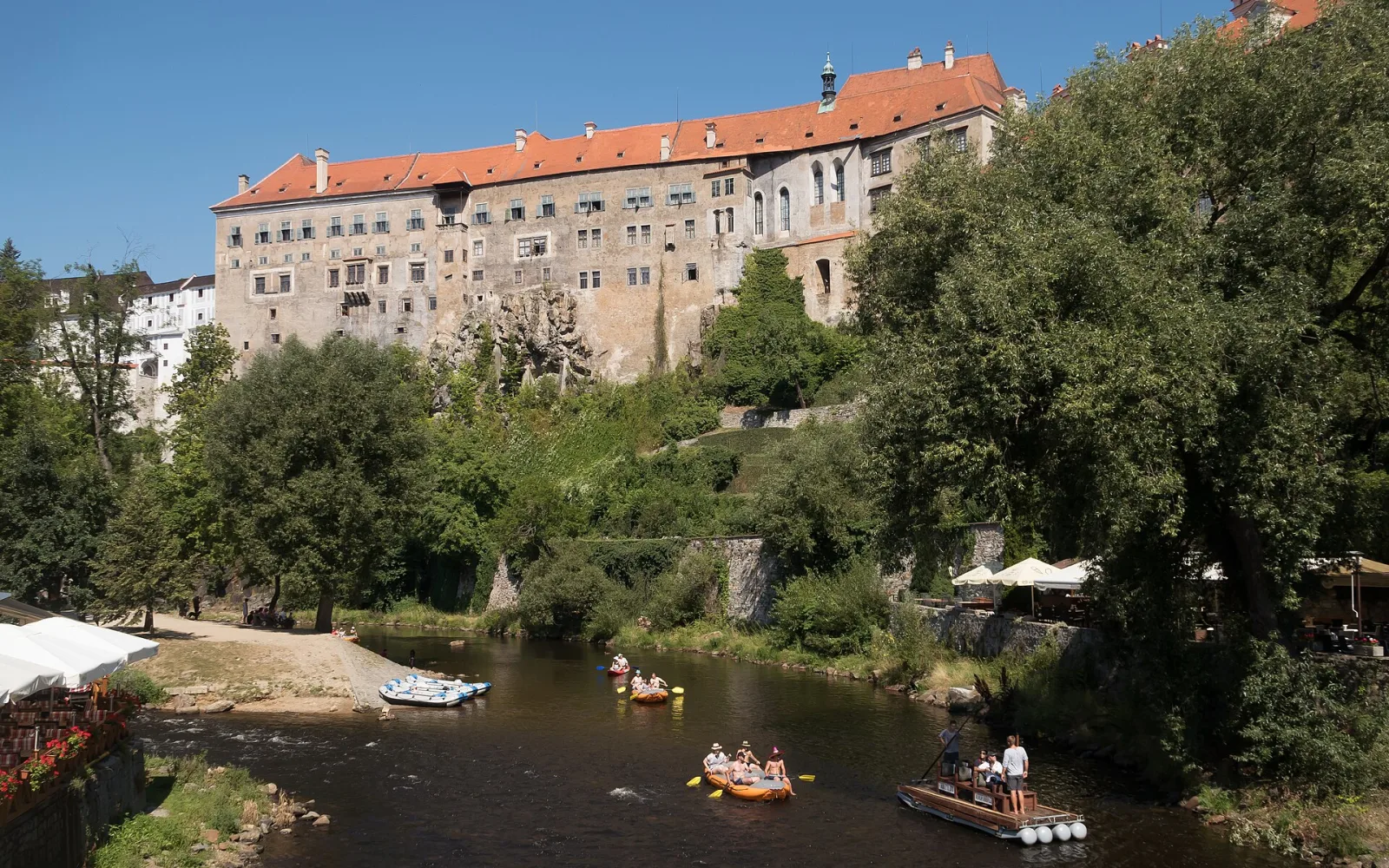 Passage inside the Český Krumlov castle complex