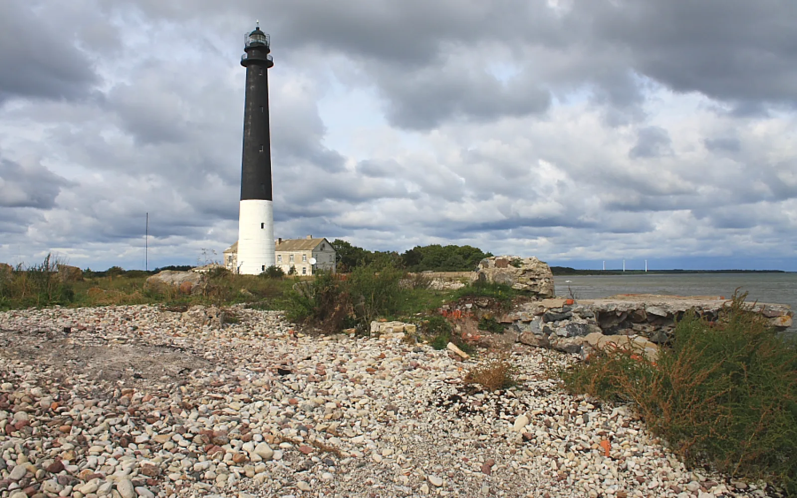 Sõrve lighthouse on Saaremaa Island