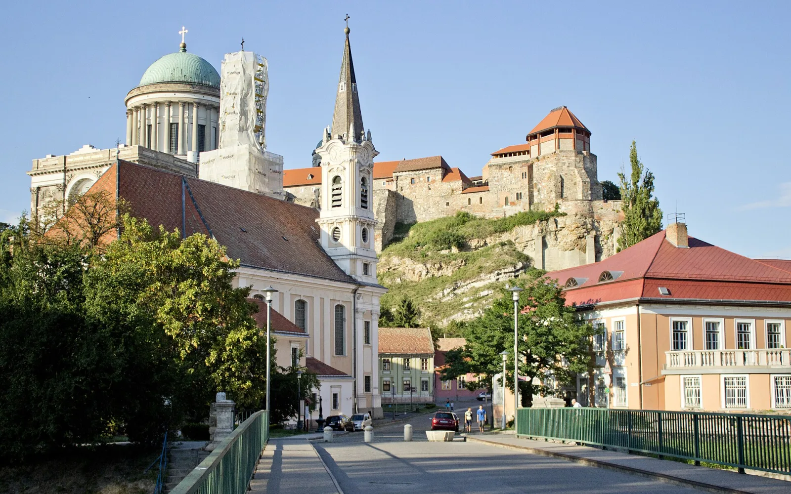 Esztergom Basilica rising above the Danube