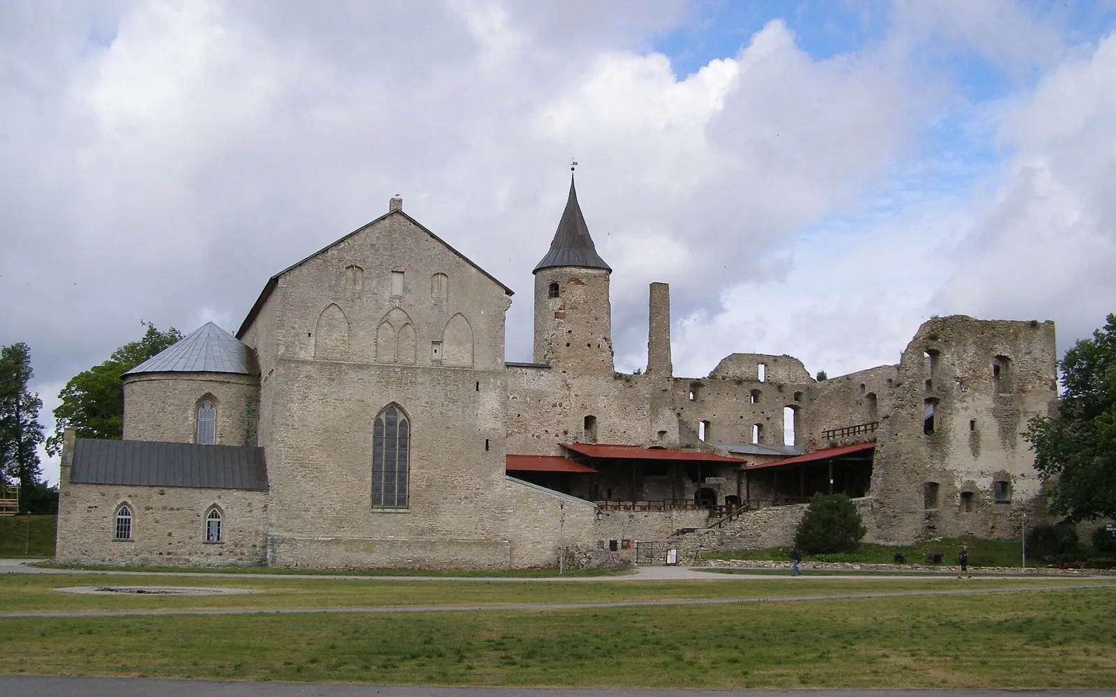 Medieval walls and grounds of Haapsalu Castle