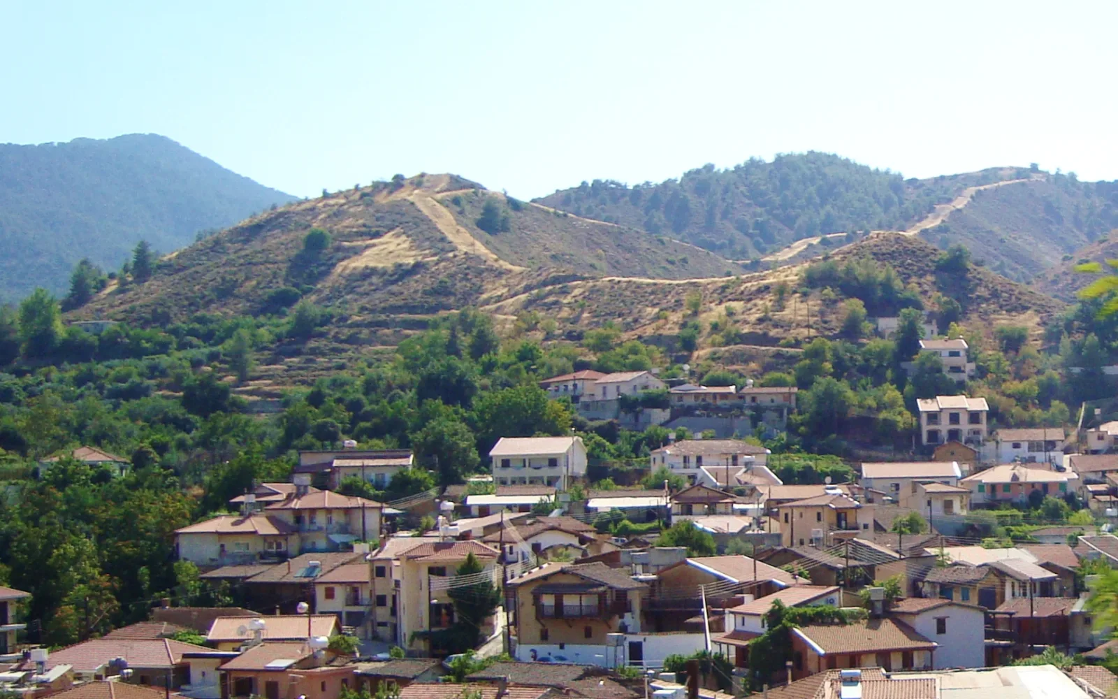 Kakopetria panorama around Kakopetria