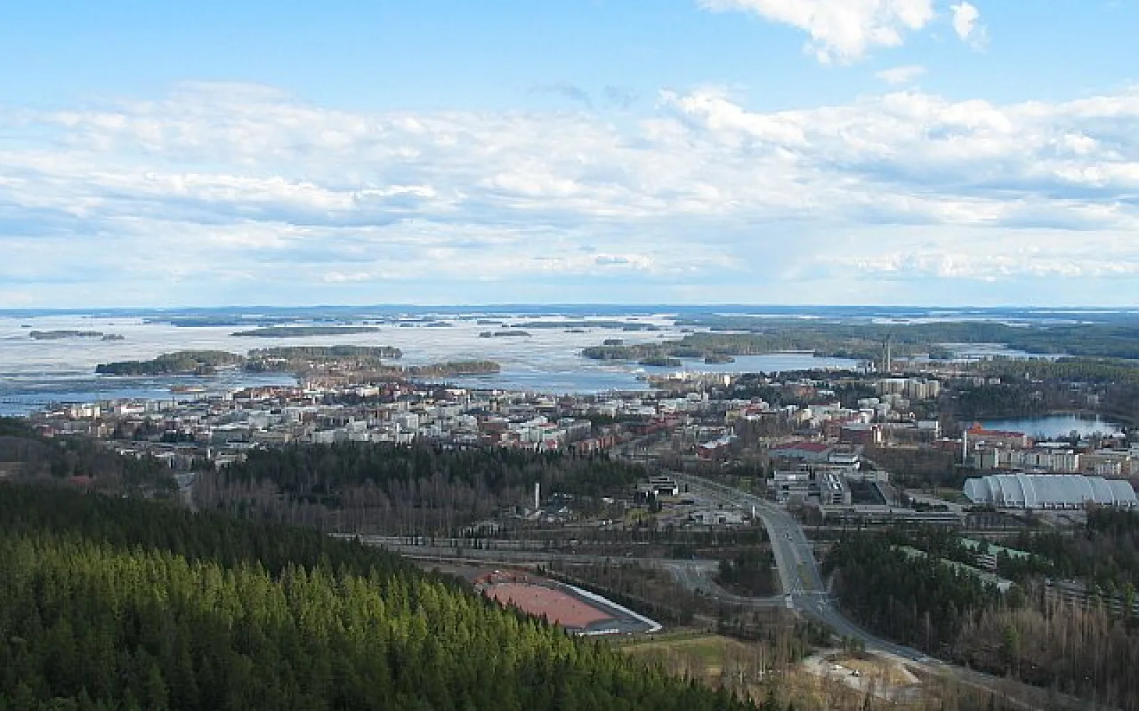 Kuopio, Finland from Puijo tower