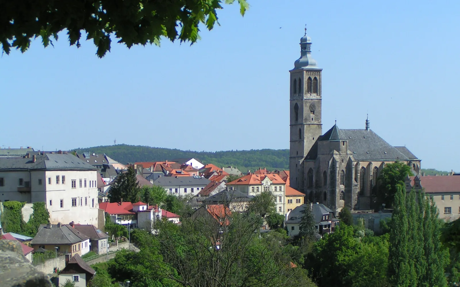 St James Church and rooftops in Kutná Hora