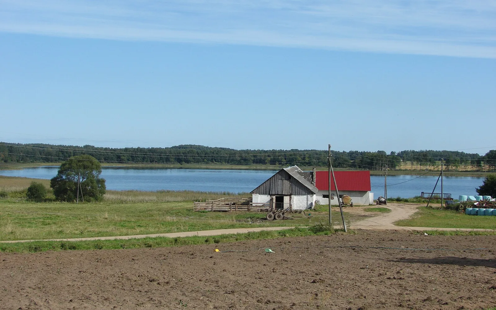 Rural landscape around Auleja in Latgale