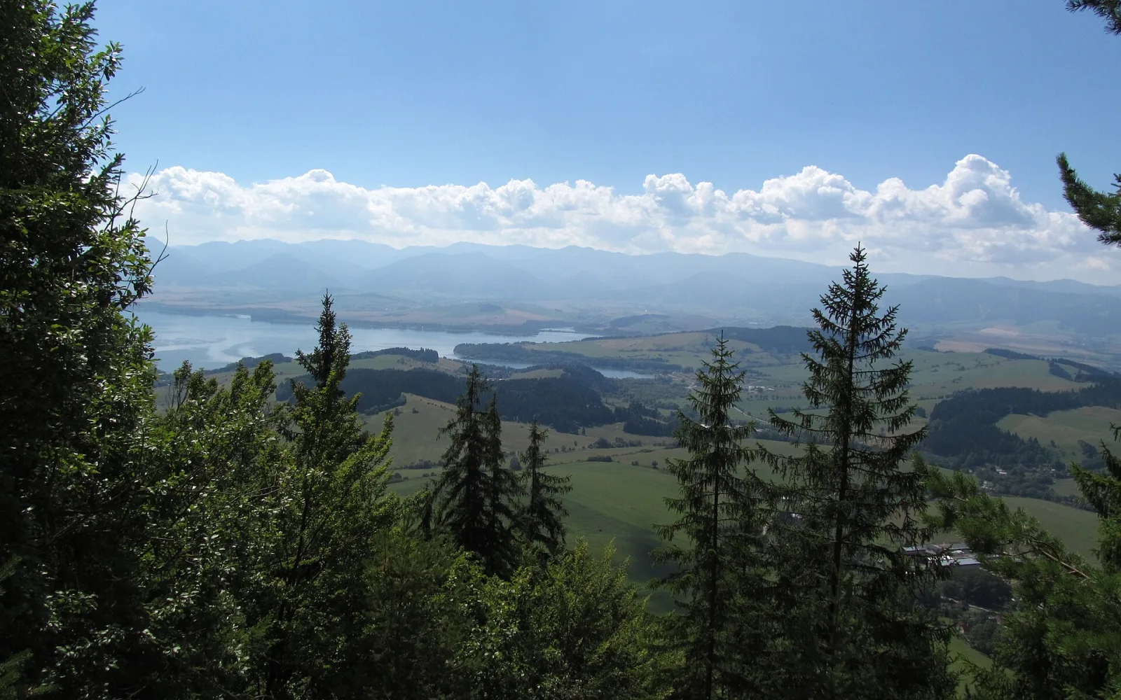 Liptov valley below the surrounding mountains