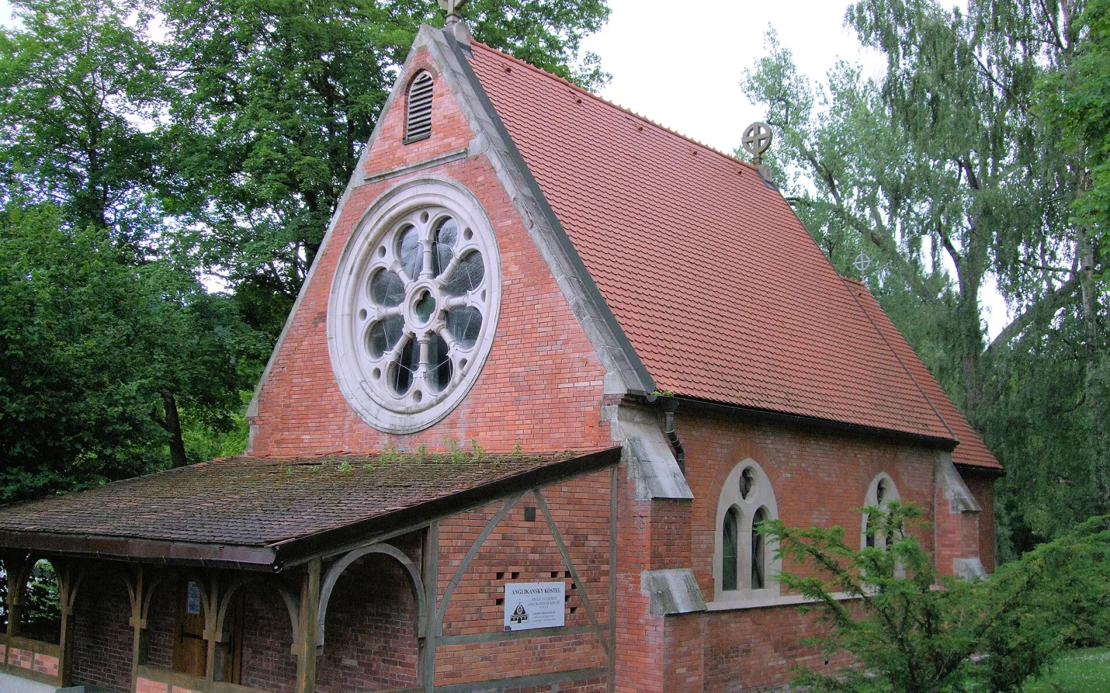 Historic Anglican church in Mariánské Lázně