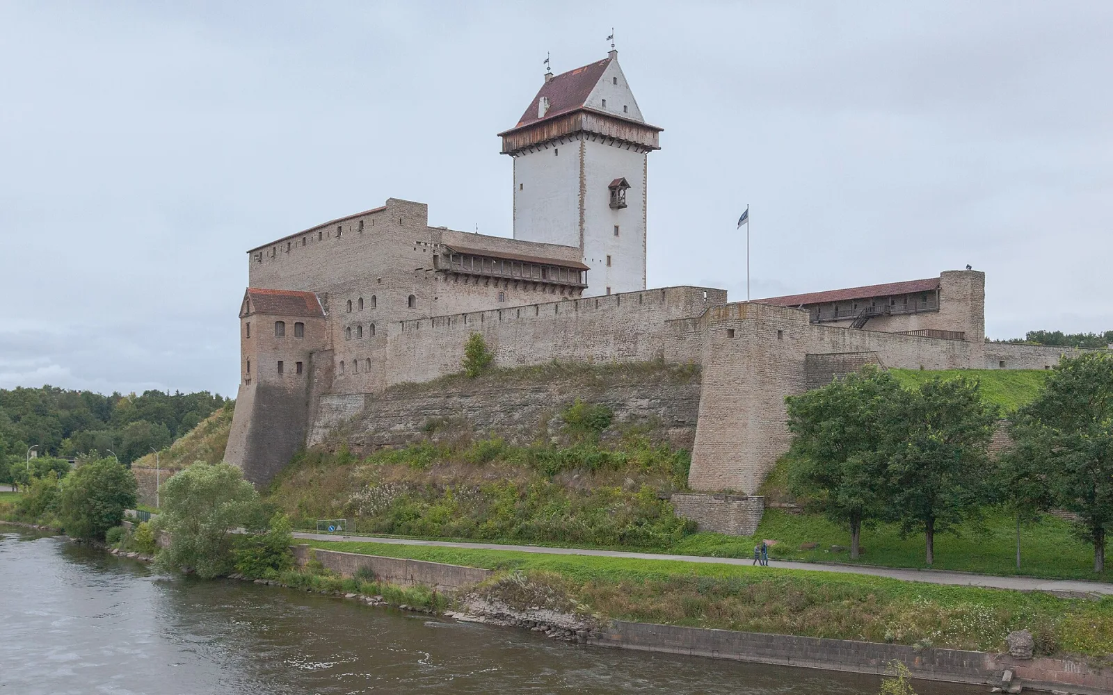 Narva Castle above the Narva River