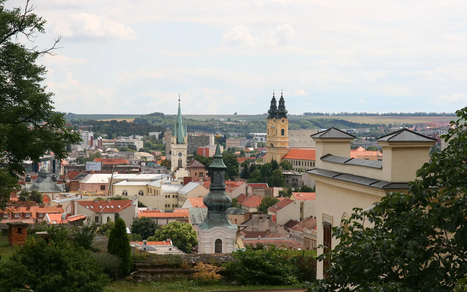 Historic buildings in central Nitra