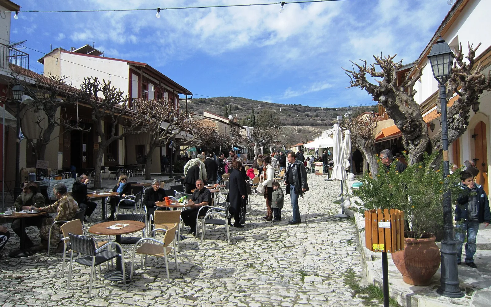Omodos landmark in the Omodos area