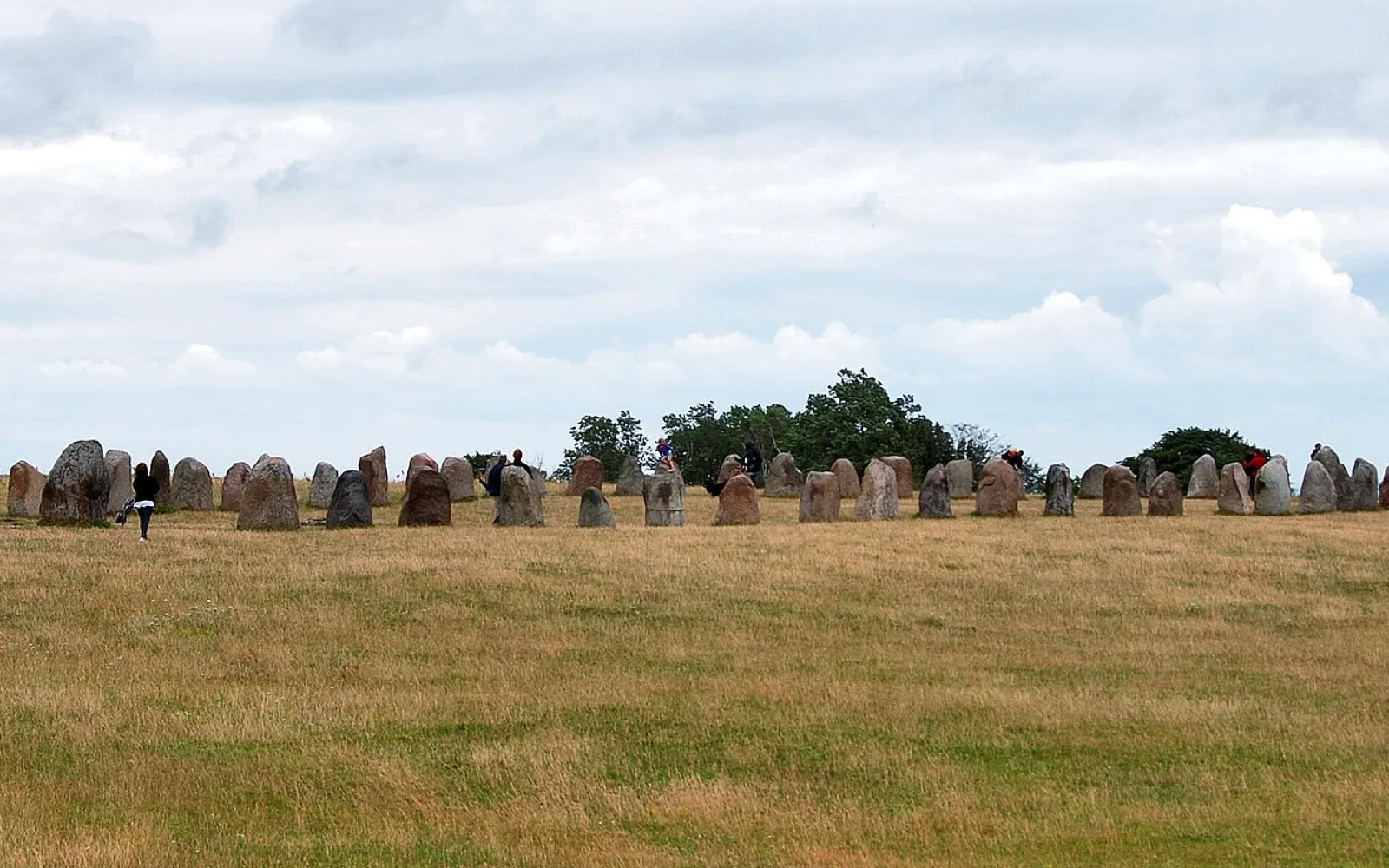Ales stenar at Kåsehuvud near Kåseberga in Ystad municipality, Österlen, Scania, Sweden