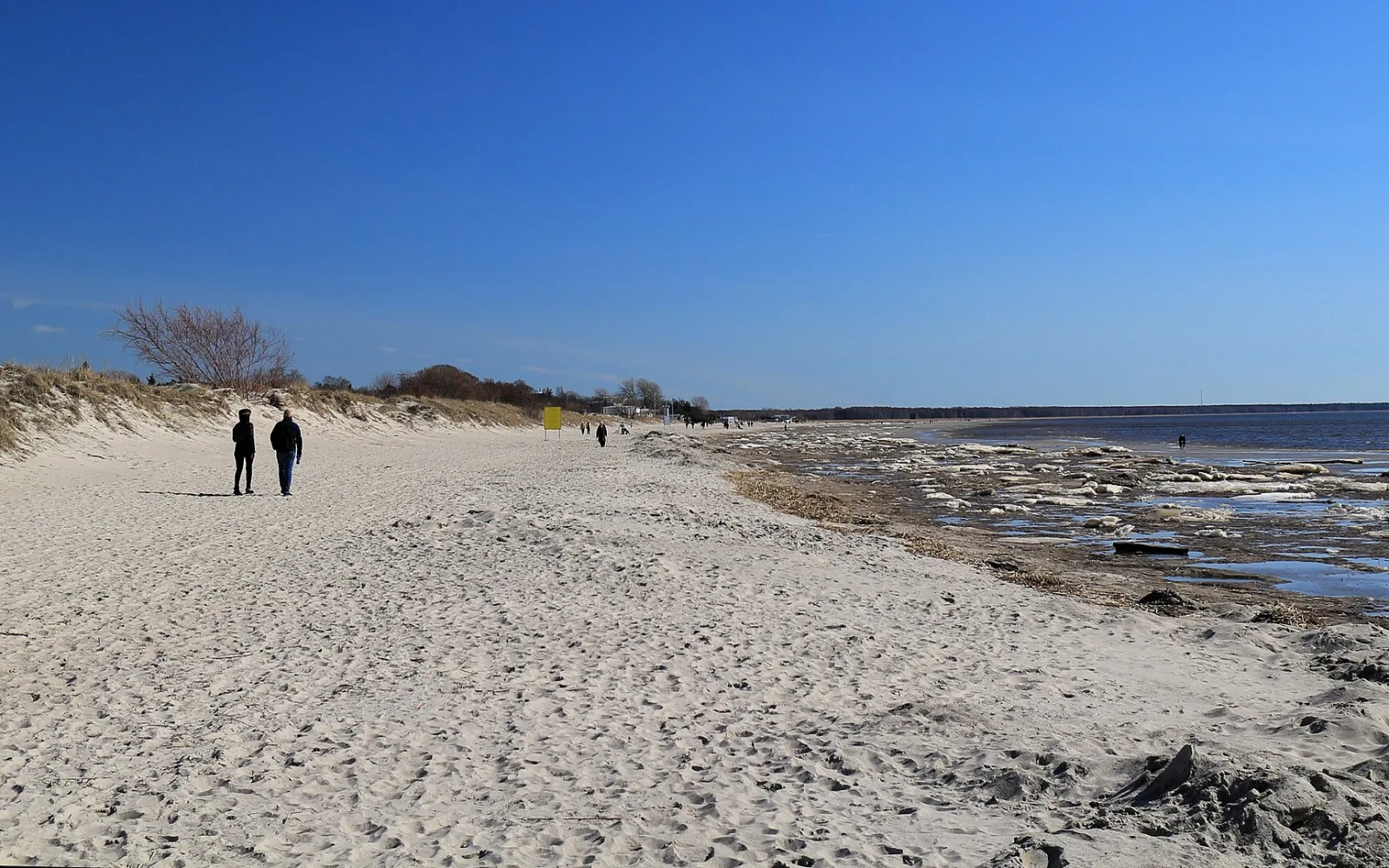Pärnu beach on Estonia’s west coast