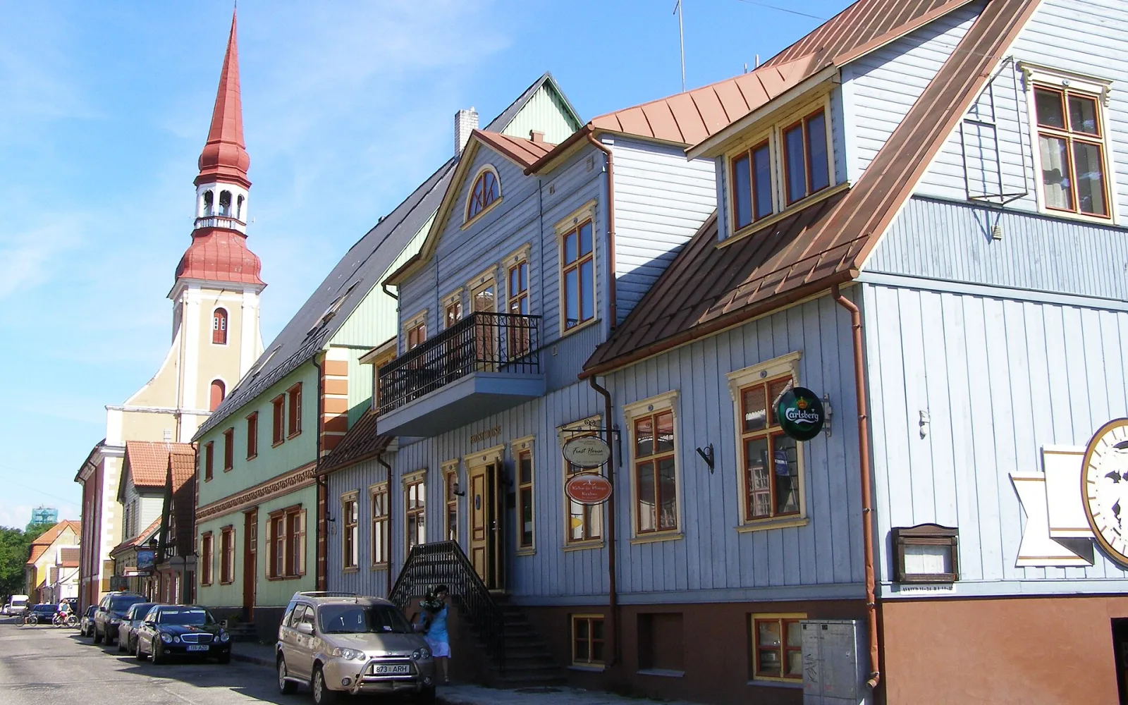 Street in Pärnu’s compact historic centre