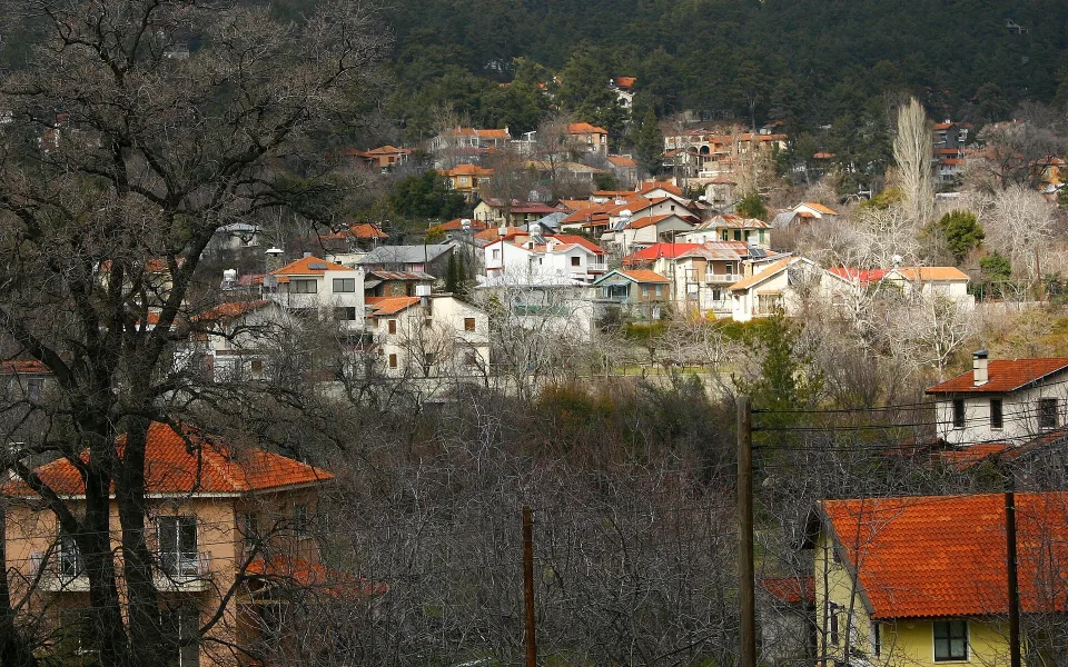 Platres landscape in Platres