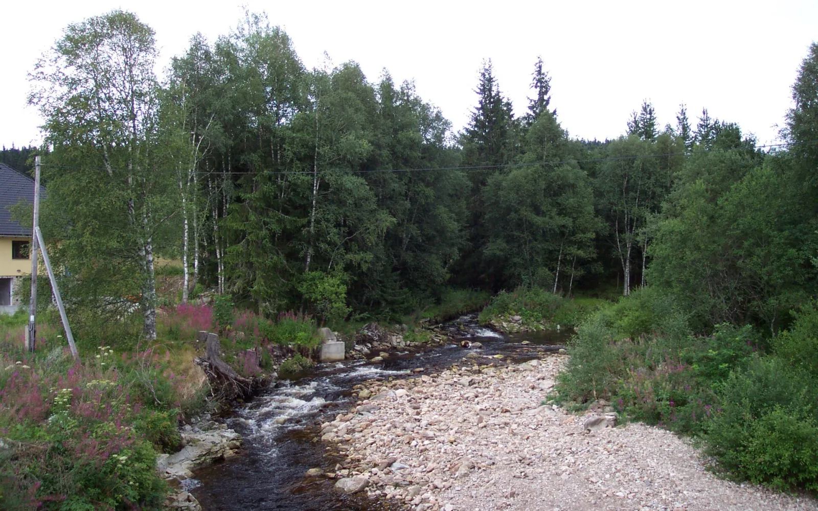 The Vydra River near Modrava in Šumava