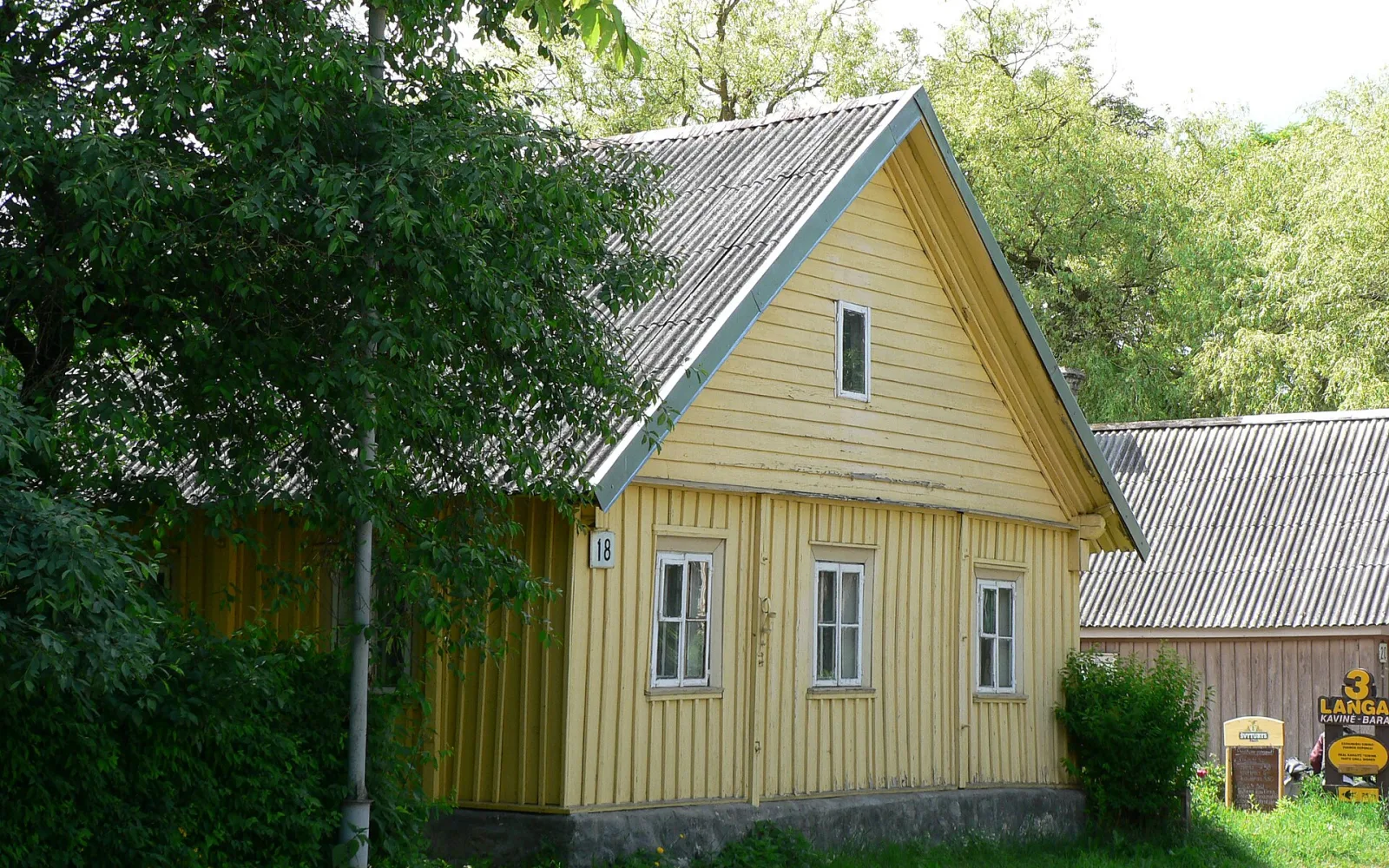Trakai Lithuania wooden houses in the Trakai area