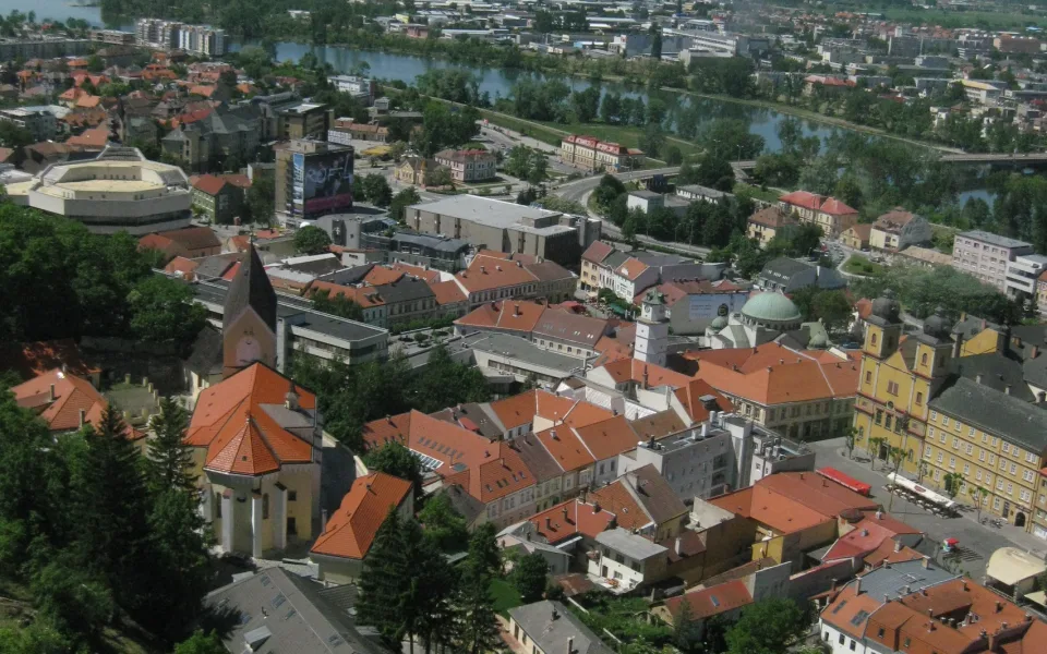 Trenčín Castle above the city