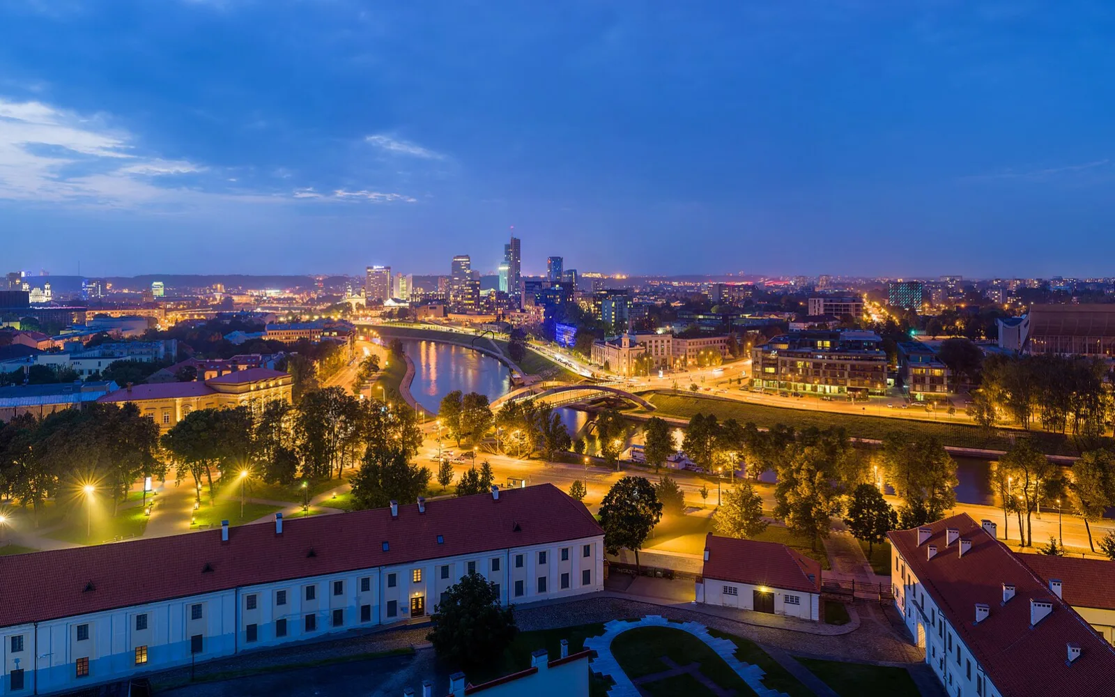 Vilnius cityscape in the Vilnius area