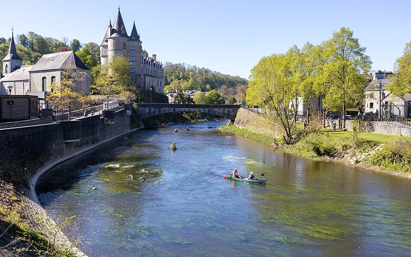Durbuy Castle and the Ourthe river