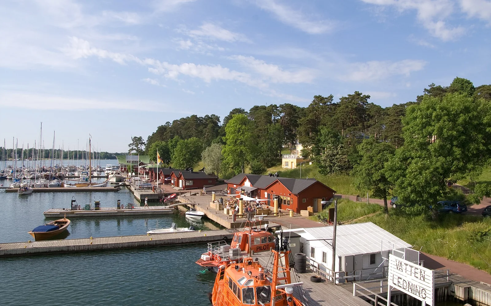 Western harbour and maritime quarter in Mariehamn