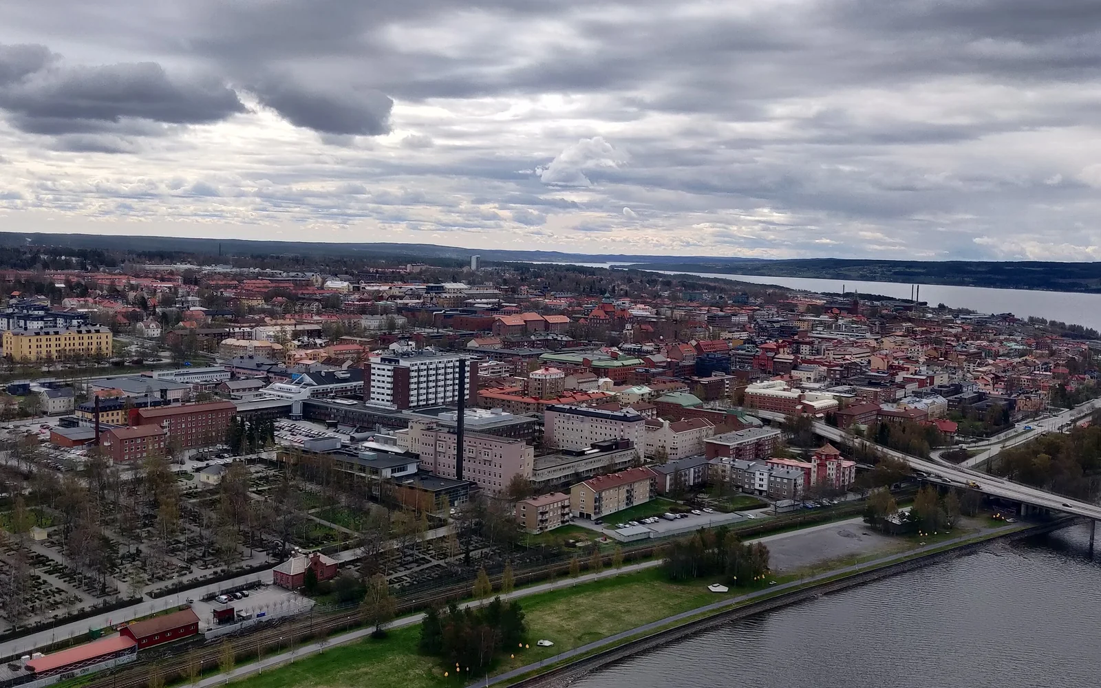 Östersund beside Lake Storsjön