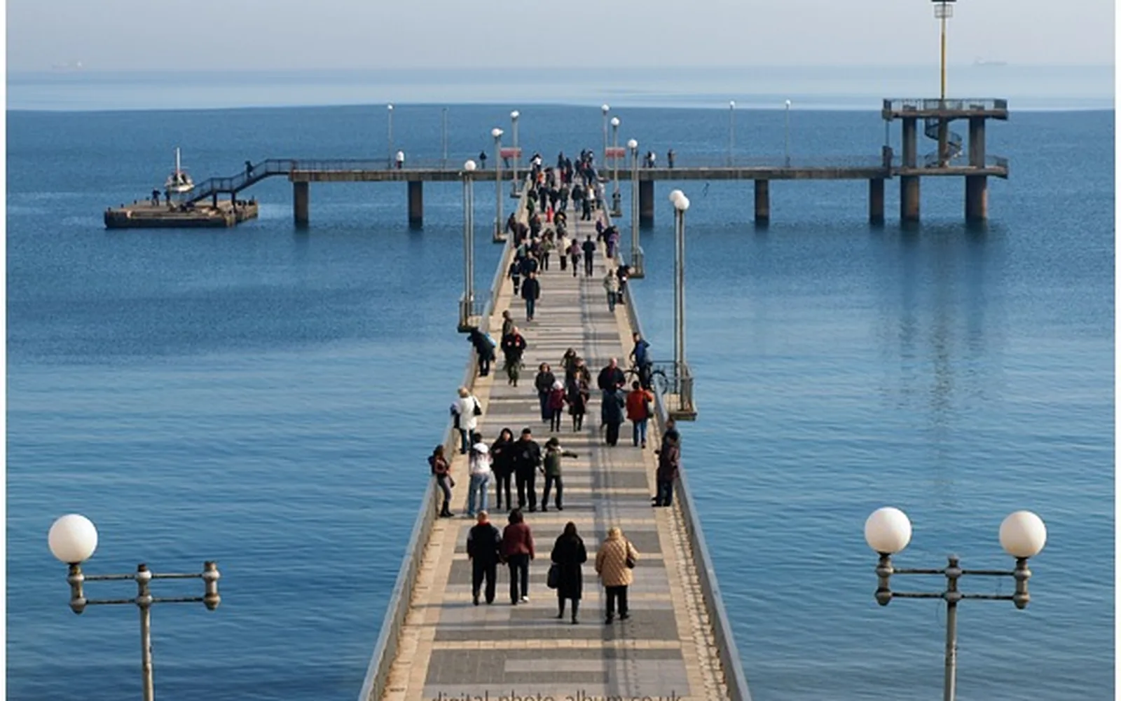 The Black Sea pier and waterfront in Burgas
