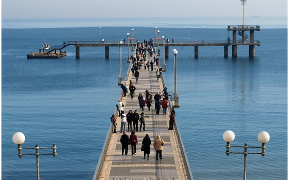 The Black Sea pier and waterfront in Burgas