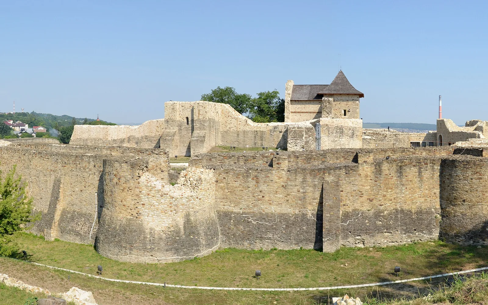 The medieval fortress overlooking Suceava