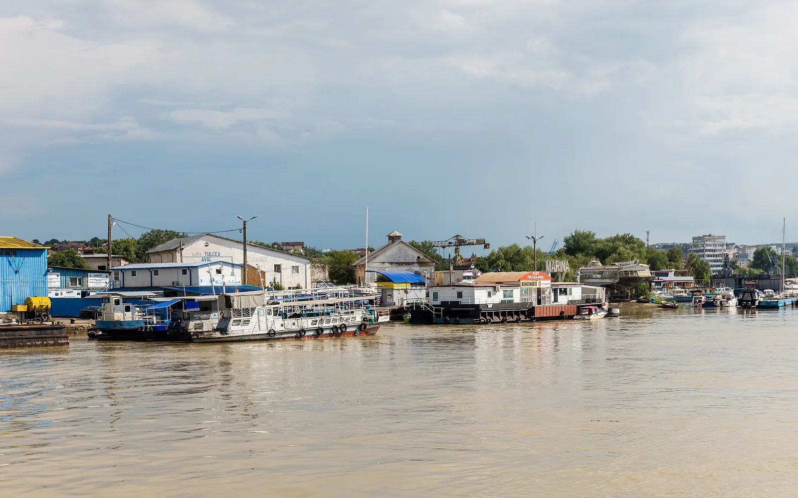 Tulcea waterfront at the gateway to the Danube Delta