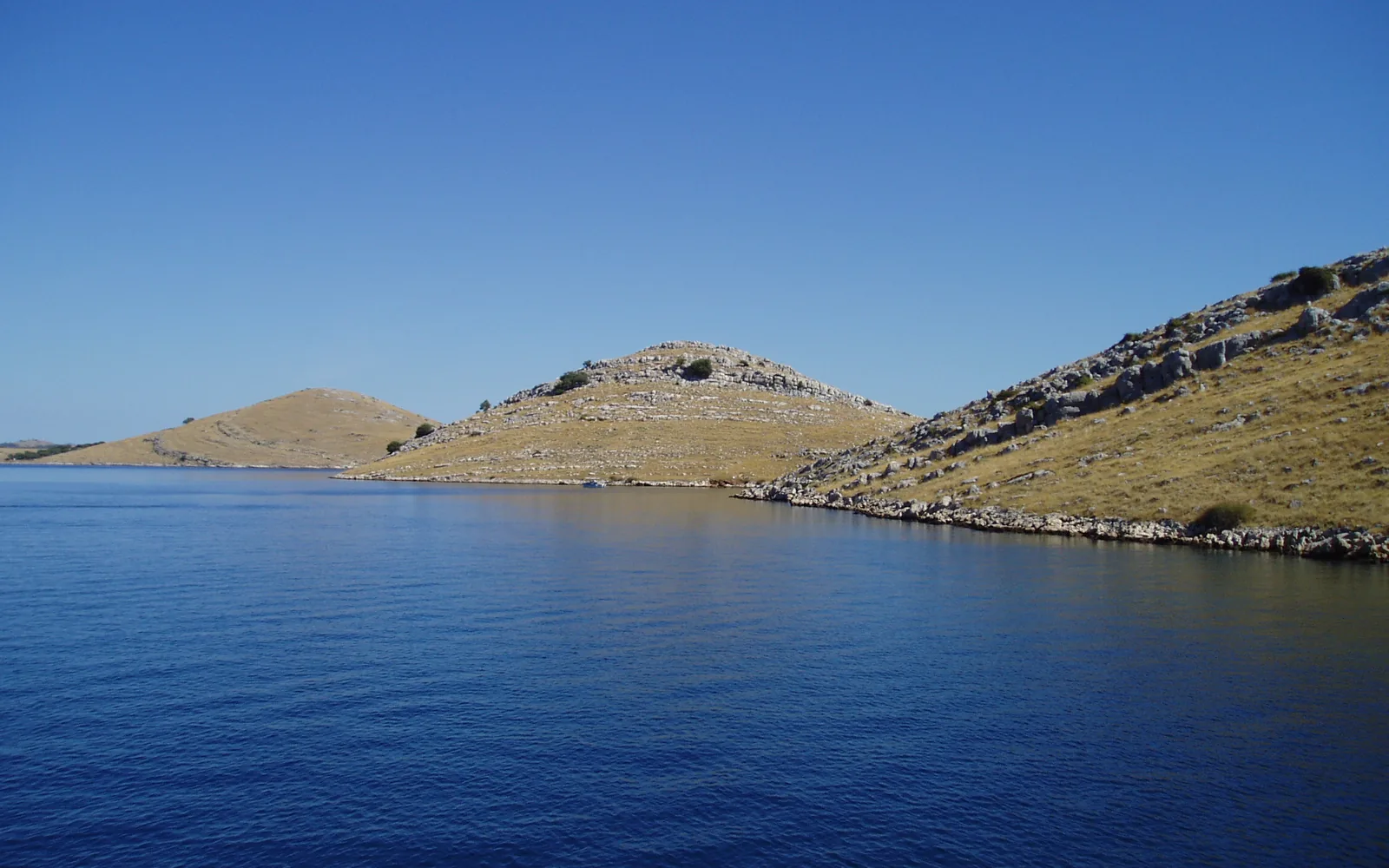 Islands and channels in Kornati National Park
