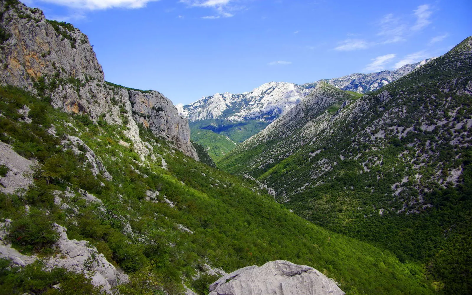 Rocky canyon in Paklenica National Park