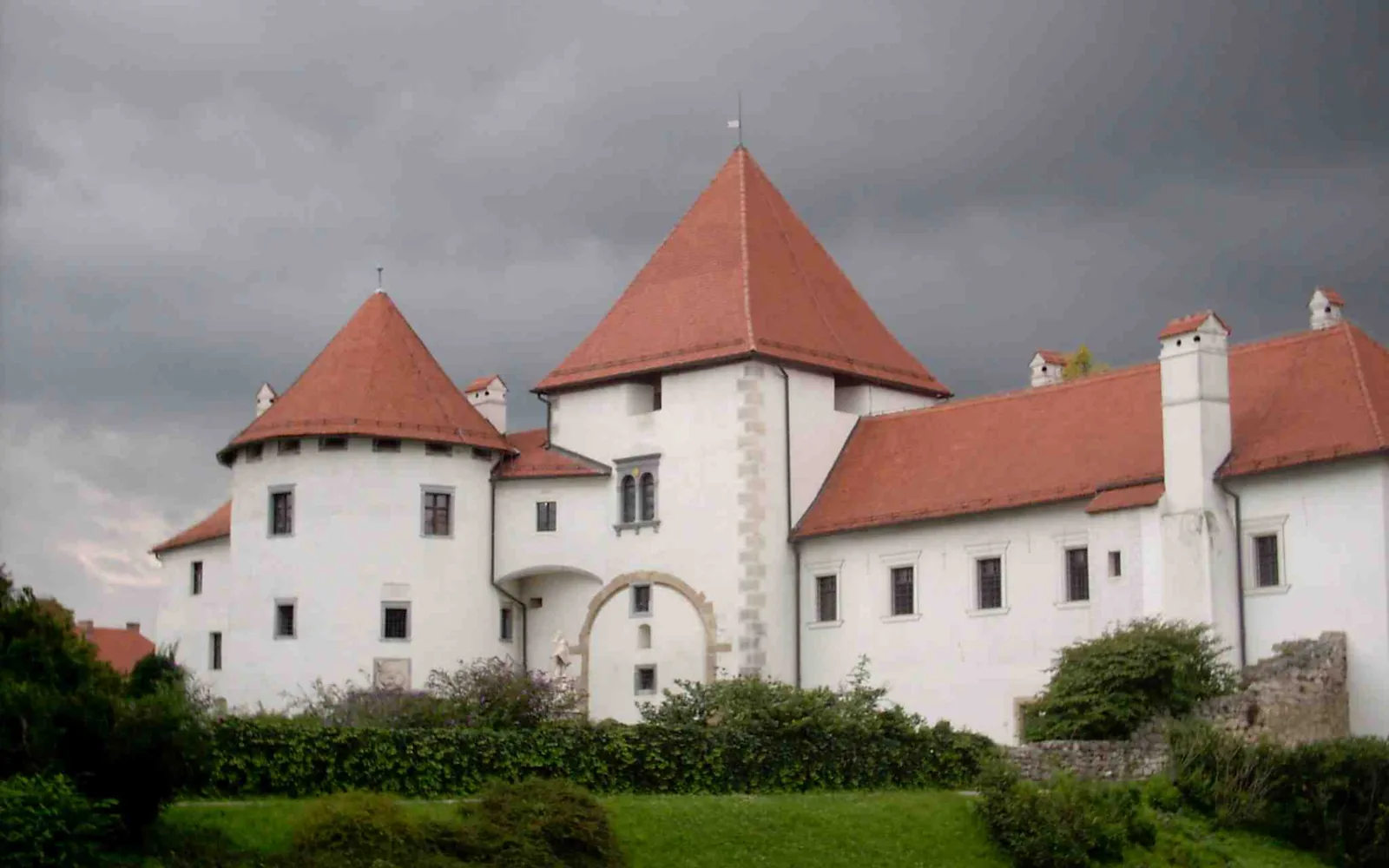 Old Town fortress and park in Varaždin