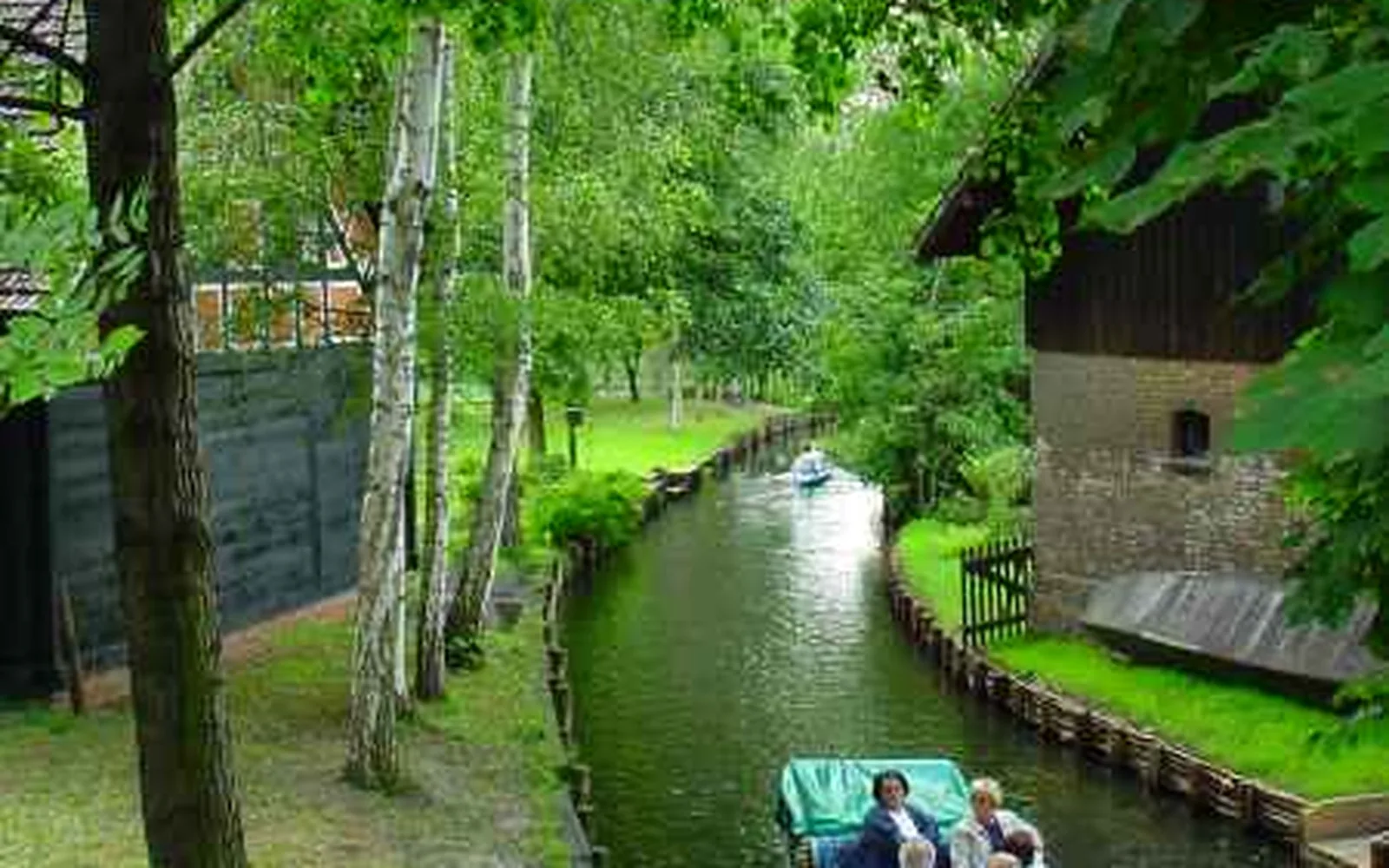 Lake and wooded landscape in Brandenburg around Berlin