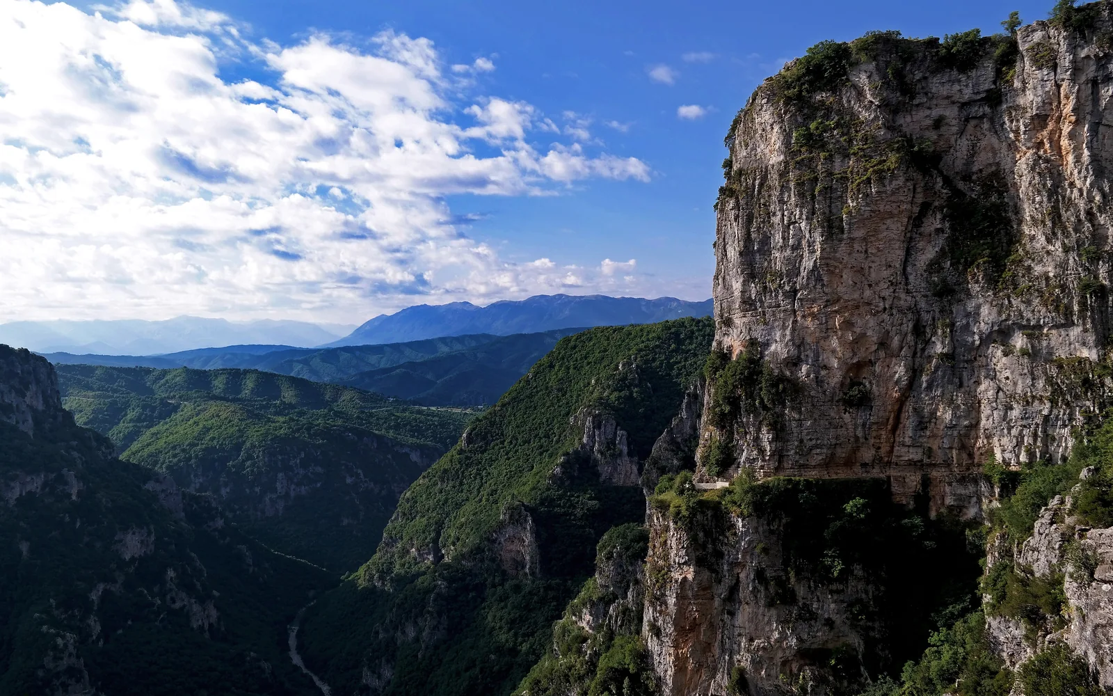Vikos Gorge near the stone villages of Zagori