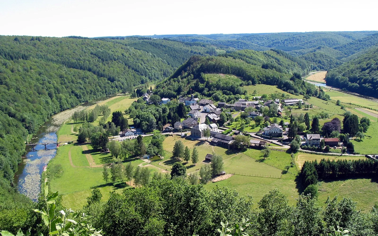 Belgian Ardennes travel view