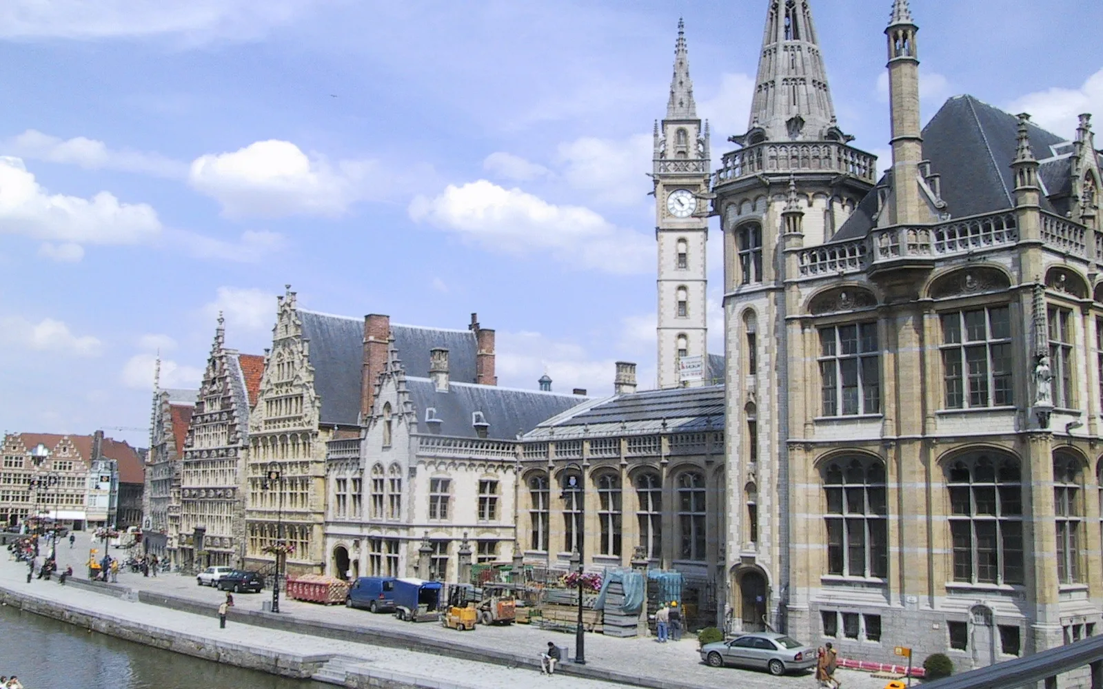 Sint Michielsbrug skyline in Ghent