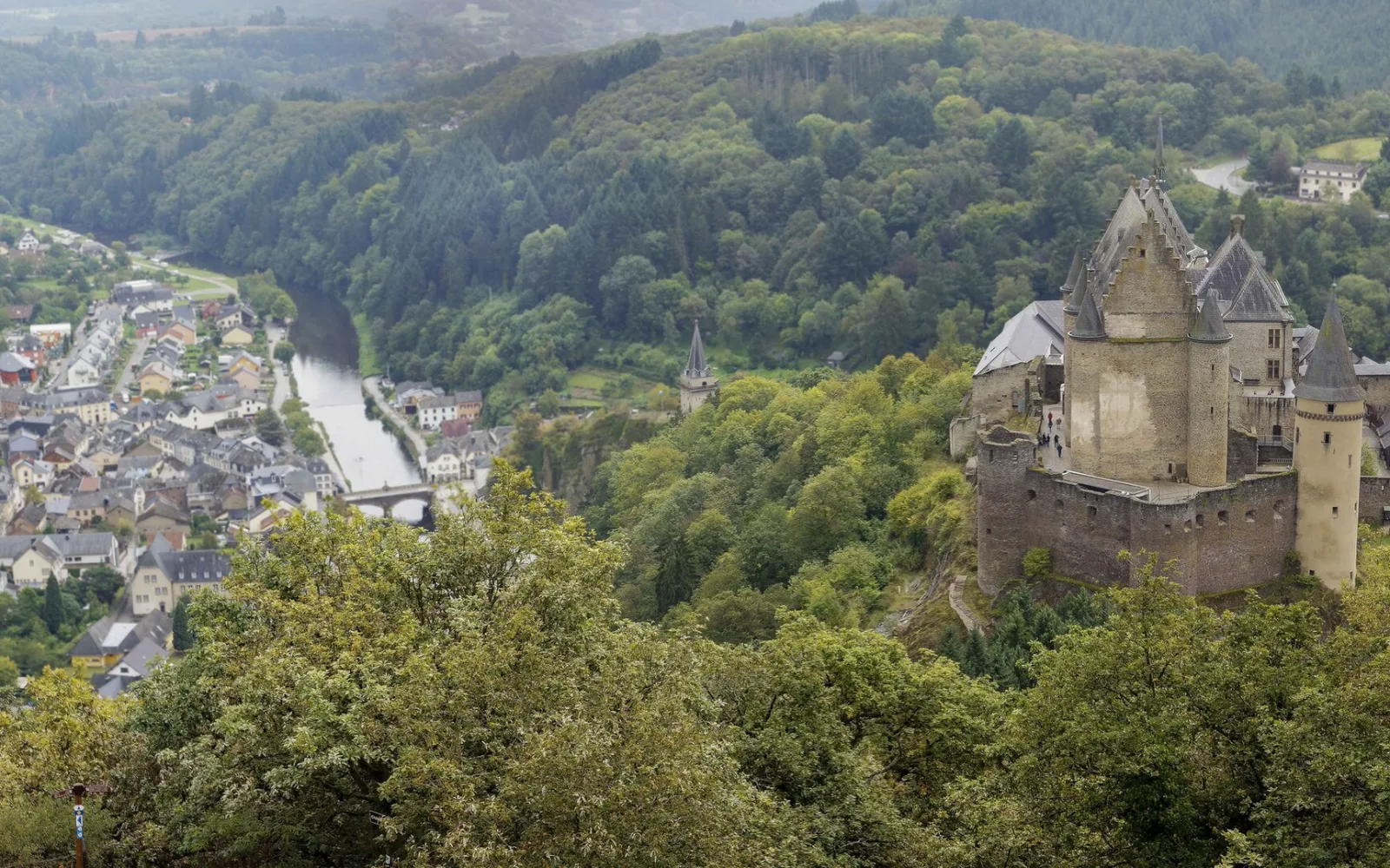 Town Our river in Vianden
