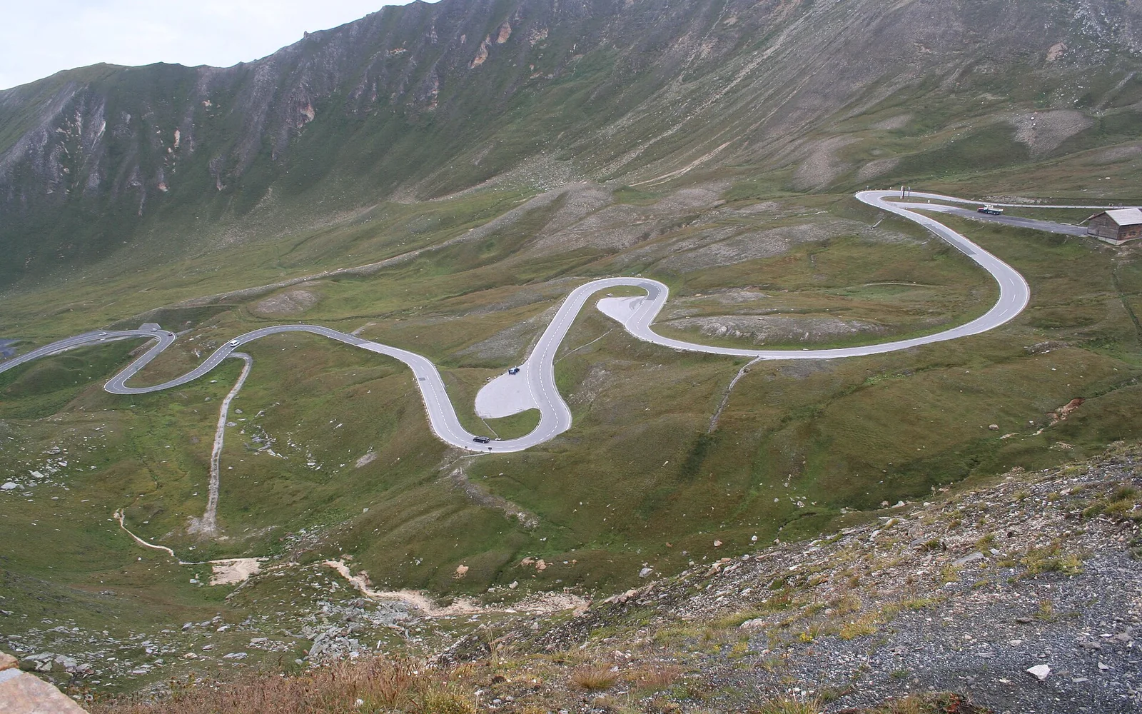 The Grossglockner High Alpine Road crossing high mountain terrain