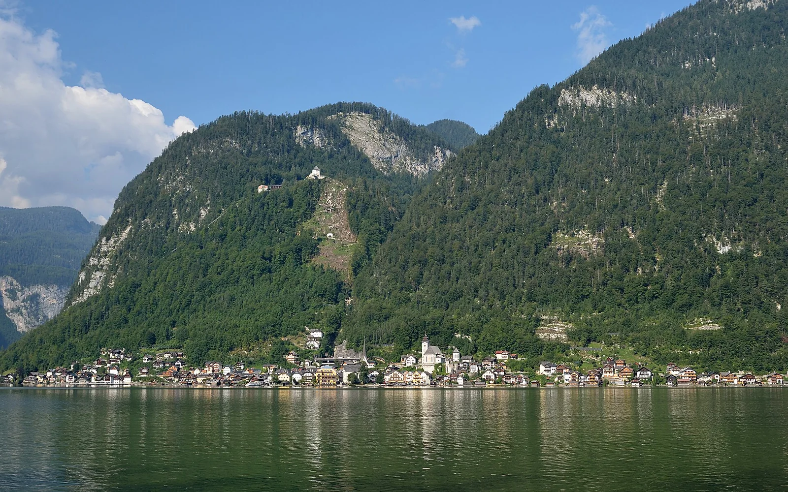 Hallstatt village beside Lake Hallstatt