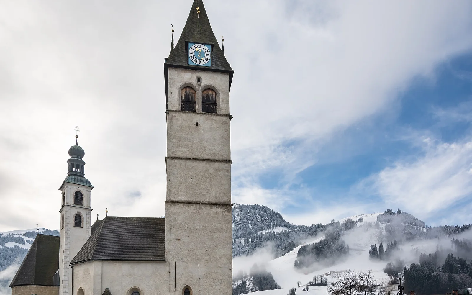 Hahnenkamm mountain above Kitzbühel
