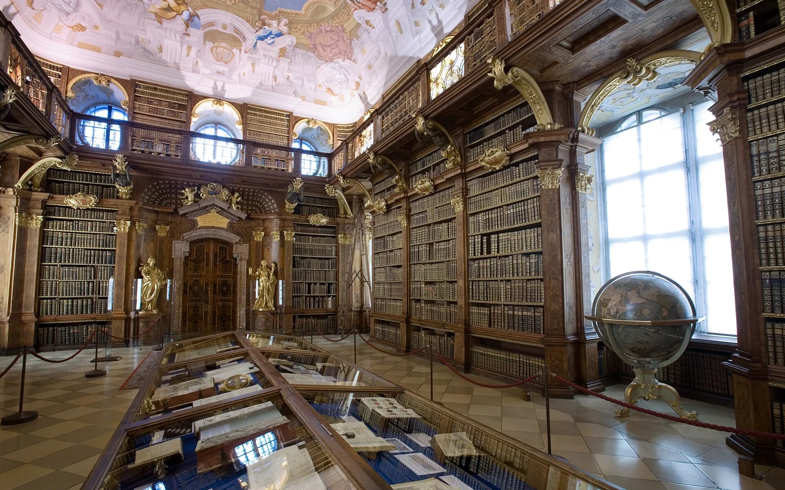 Baroque interior at Melk Abbey