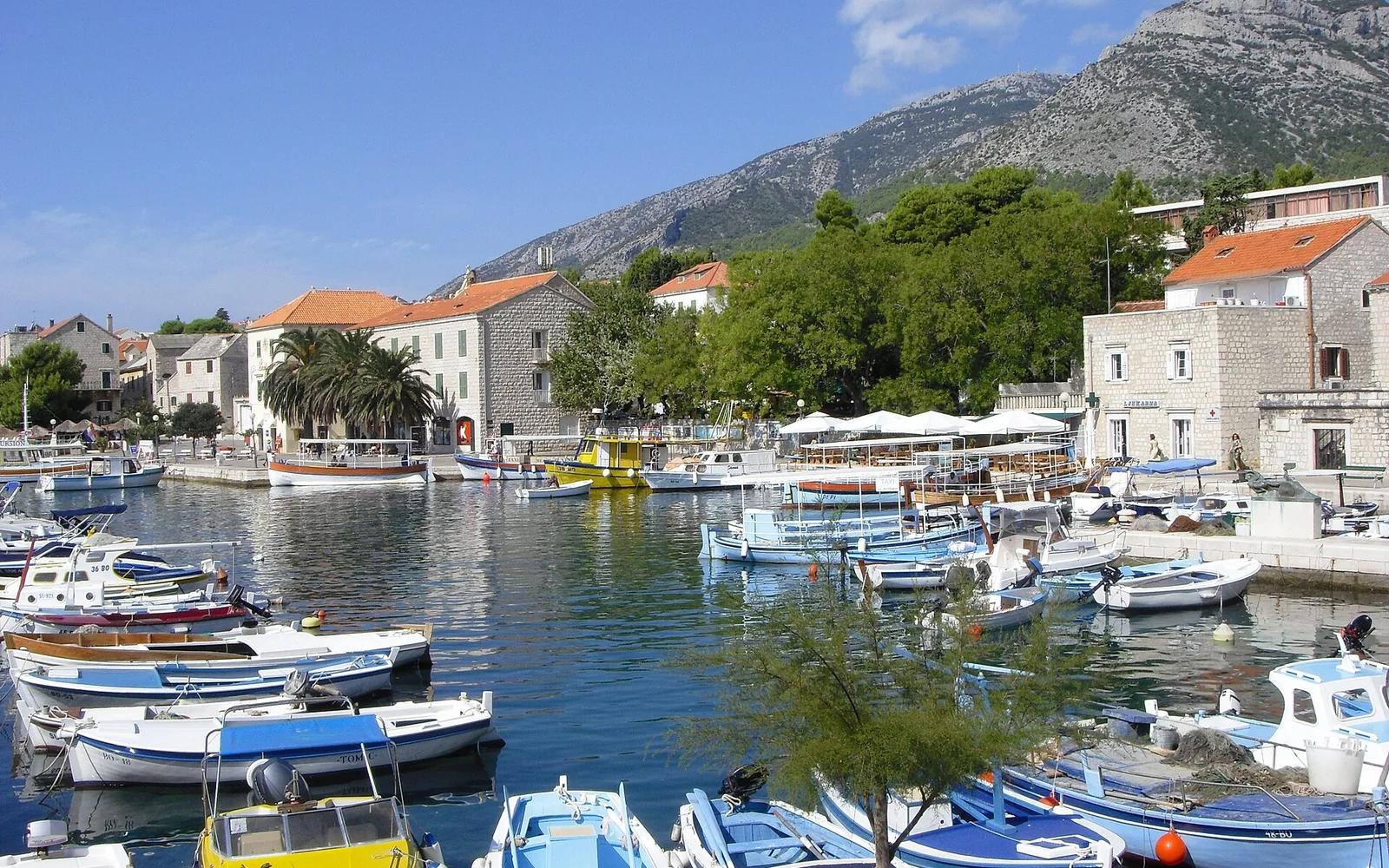 Bol and its seafront on the southern coast of Brač