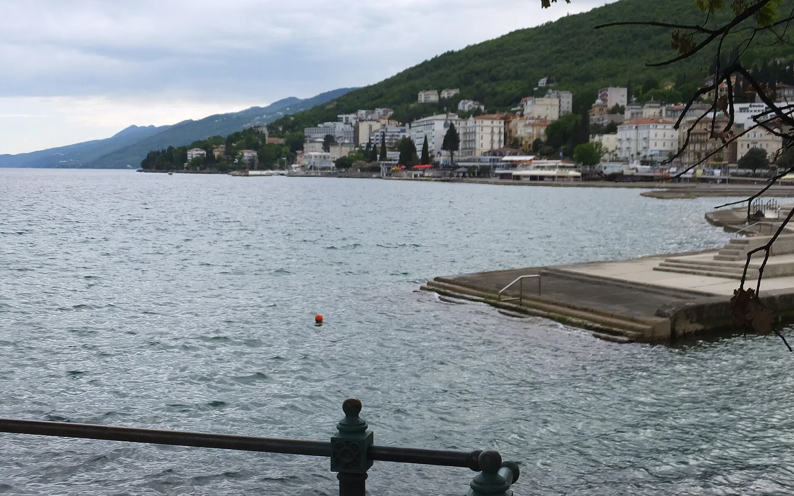 Opatija waterfront along Kvarner Bay