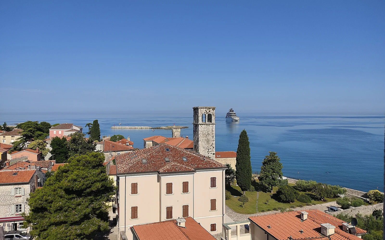 Poreč Old Town beside the Adriatic