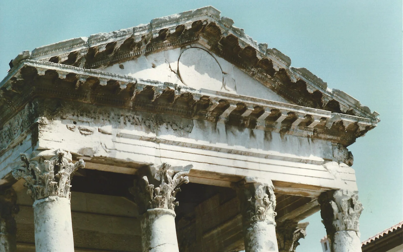 Temple of Augustus on the Forum in Pula