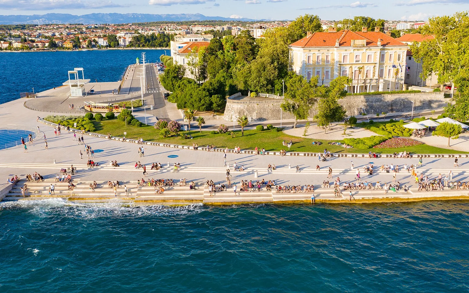 Sea Organ steps on Zadar's waterfront