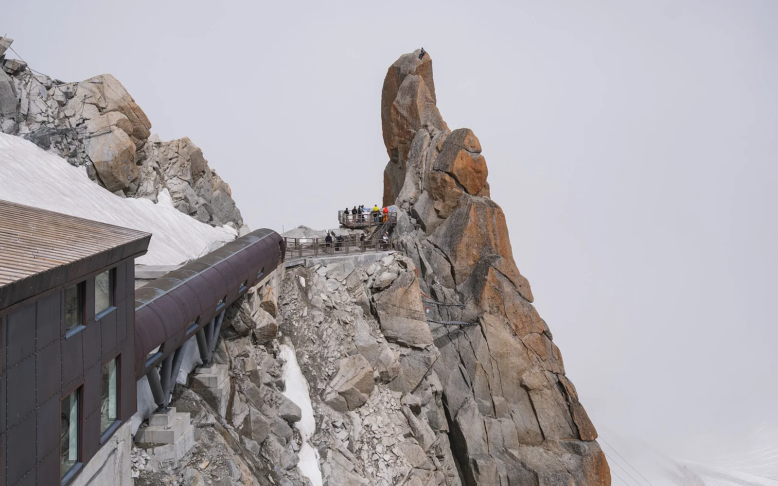 The Aiguille du Midi above the Chamonix valley